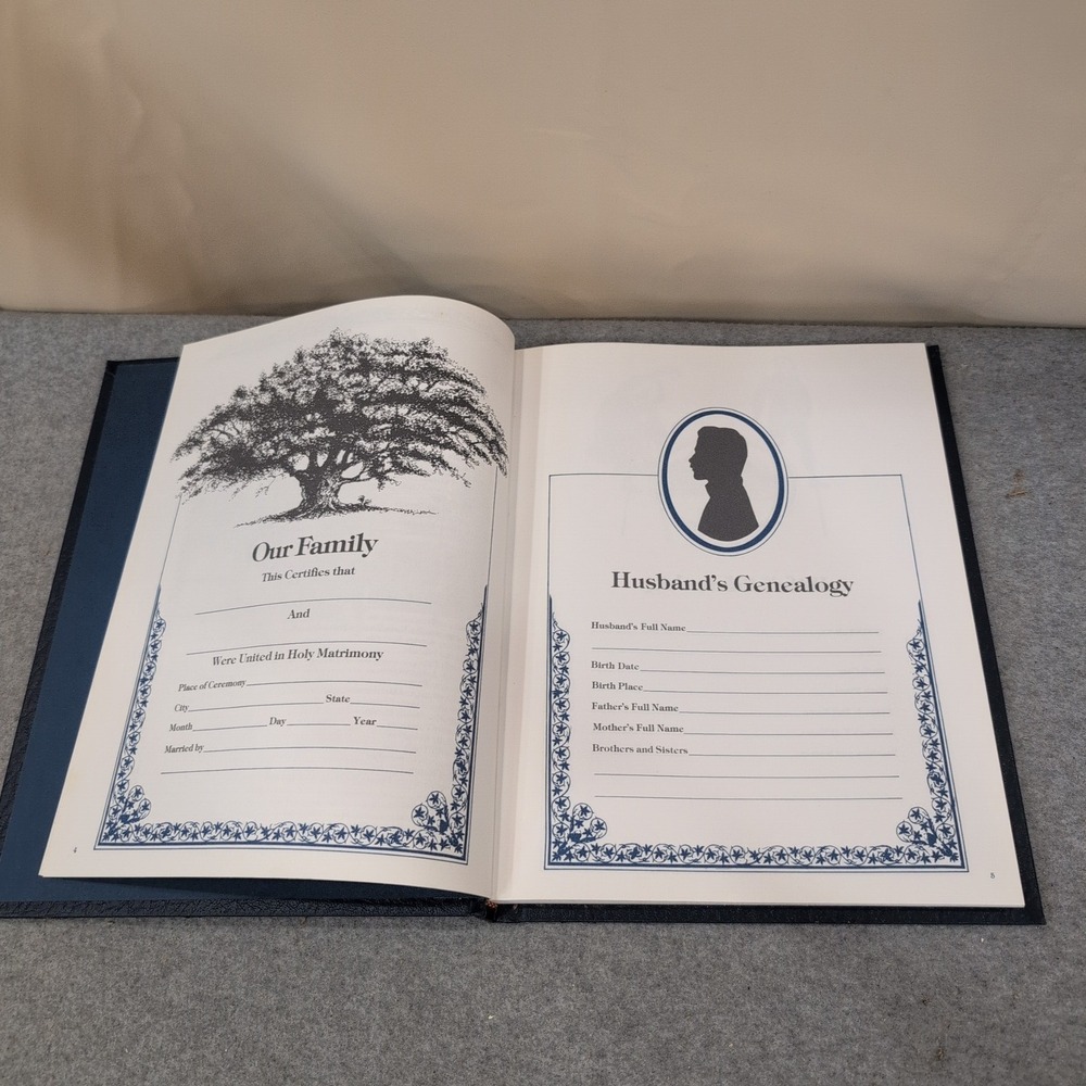 Our Family Tree A History of Our Family Genealogy Record Book 1977 Poplar Books - Picture 4 of 5